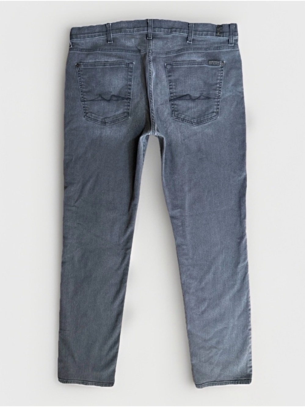 Seven for all mankind jeans size 40 Mens Gray Tapered Leg Zipper Fly Denim - Picture 3 of 7